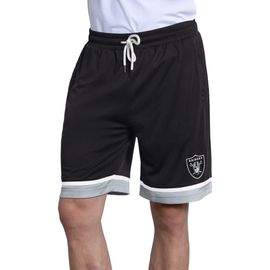 STARTER Men's Starter Black Las Vegas Raiders Power Play Mesh Shorts 