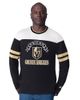 STARTER Men's Starter Black Vegas Golden Knights Blitz Durene Long Sleeve T-Shirt  - 1