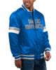STARTER Men's Starter Blue Dallas Mavericks Home Game Satin Full-Snap Varsity Jacket  - 1