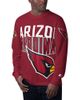 STARTER Men's Starter Cardinal Arizona Cardinals Clutch Hit Long Sleeve T-Shirt  - 1