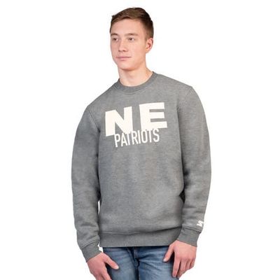 STARTER Men's Starter Charcoal New England Patriots Assist Sweatshirt 