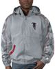STARTER Men's Starter Gray Atlanta Falcons Thursday Night Gridiron Throwback Full-Zip Jacket  - 1