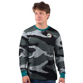 STARTER Men's Starter Gray/Charcoal Miami Dolphins Thursday Night Gridiron Vintage Logo Long Sleeve T-Shirt 