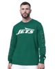 STARTER Men's Starter Green New York Jets Clutch Hit II Long-Sleeve T-Shirt  - 1
