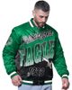 STARTER Men's Starter Kelly Green Philadelphia Eagles Retro Pass Rush Varsity Full-Snap Jacket  - 1
