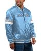 STARTER Men's Starter Light Blue Kevin Harvick Home Game Full-Snap Varsity Jacket  - 1