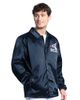 STARTER Men's Starter Navy Chicago White Sox Cooperstown Collection Point Man Full-Snap Coaches Jacket  - 1
