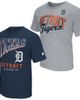 STARTER Men's Starter Navy/Heather Gray Detroit Tigers Two-Pack T-Shirt Set  - 1