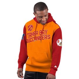 STARTER Men's Starter Orange Tampa Bay Buccaneers Extreme Vintage Logo Pullover Hoodie 