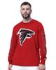 STARTER Men's Starter Red Atlanta Falcons Clutch Hit II Long-Sleeve T-Shirt  - 1
