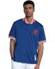 STARTER Men's Starter Royal Chicago Cubs Button-Up Short Sleeve Jacket  - 1