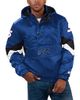 STARTER Men's Starter Royal Kyle Larson Home Team Satin Half-Zip Hoodie Jacket  - 1