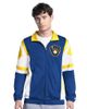 STARTER Men's Starter Royal/Gold Milwaukee Brewers Contender Tricot Full-Zip Track Jacket  - 1