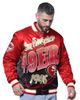 STARTER Men's Starter Scarlet San Francisco 49ers Pass Rush Varsity Full-Snap Jacket  - 1