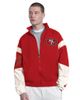 STARTER Men's Starter Scarlet San Francisco 49ers The Gust Full-Zip Hooded Jacket  - 1