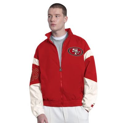 STARTER Men's Starter Scarlet San Francisco 49ers The Gust Full-Zip Hooded Jacket 