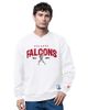 STARTER Men's Starter White Atlanta Falcons 1966 Throwback Collection Sweatshirt  - 1