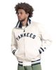 STARTER Men's Starter White New York Yankees The Captain Cooperstown Logo Full-Zip Varsity Jacket  - 1