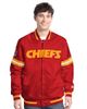 STARTER Men's Starter Red Kansas City Chiefs Scout Full-Snap Varsity Jacket  - 1