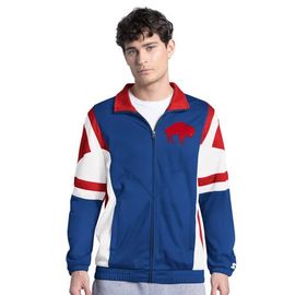 STARTER Men's Starter Royal Buffalo Bills Contender Vintage Logo Full-Zip Track Jacket 