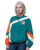 STARTER Women's Starter Aqua/Orange Miami Dolphins Vintage 1st Quarter Full-Zip Windbreaker  - 1