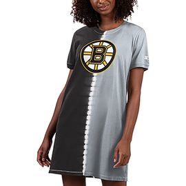 STARTER Women's Starter Black Boston Bruins Ace Tie-Dye Sneaker Dress 