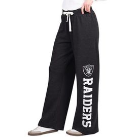STARTER Women's Starter Black Las Vegas Raiders Field Wide Leg Sweatpants 