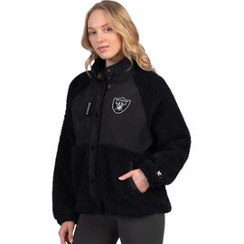 STARTER Women's Starter Black Las Vegas Raiders On the Ball Sherpa Jacket 
