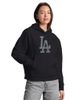 STARTER Women's Starter Black Los Angeles Dodgers Fleece Rhinestone Hoodie  - 1