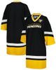 STARTER Women's Starter Black Pittsburgh Penguins Hurry-Up Offense Boxy V-Neck Half-Sleeve Sneaker Dress  - 1