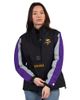 STARTER Women's Starter Black/Purple Minnesota Vikings Thursday Night Gridiron Half-Zip Jacket  - 1