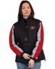 STARTER Women's Starter Black/Scarlet San Francisco 49ers Thursday Night Gridiron Half-Zip Jacket  - 1