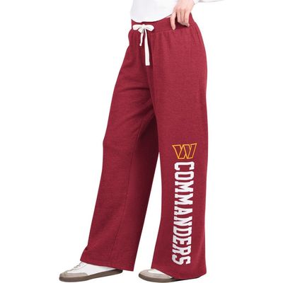 STARTER Women's Starter Burgundy Washington Commanders Field Wide Leg Sweatpants 