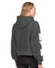 STARTER Women's Starter Charcoal New York Rangers Star Player Cropped Fleece Hoodie - 2