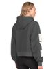 STARTER Women's Starter Charcoal New York Rangers Star Player Cropped Fleece Hoodie - 3