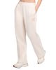 STARTER Women's Starter Cream New York Yankees Pastel High Waisted Fleece Pants  - 1