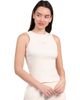 STARTER Women's Starter Cream Philadelphia Eagles Travel Pastels Cropped Tank  - 1