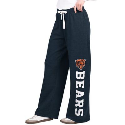 STARTER Women's Starter Navy Chicago Bears Field Wide Leg Sweatpants 