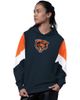 STARTER Women's Starter Navy Chicago Bears Scrimmage Hoodie  - 1