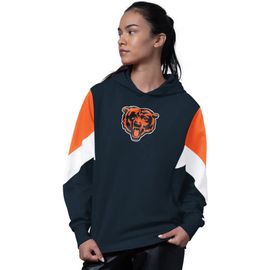 STARTER Women's Starter Navy Chicago Bears Scrimmage Hoodie 