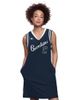 STARTER Women's Starter Navy Cleveland Guardians Fast Track Sneaker V-Neck Dress  - 1