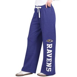 STARTER Women's Starter Purple Baltimore Ravens Field Wide Leg Sweatpants 