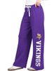 STARTER Women's Starter Purple Minnesota Vikings Field Wide Leg Sweatpants  - 1