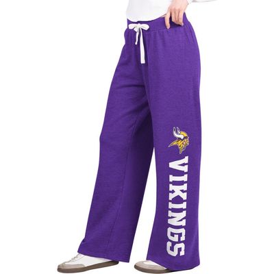 STARTER Women's Starter Purple Minnesota Vikings Field Wide Leg Sweatpants 