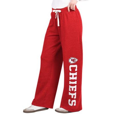 STARTER Women's Starter Red Kansas City Chiefs Field Wide Leg Sweatpants 