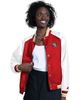 STARTER Women's Starter Scarlet/White San Francisco 49ers Raglan Blitz Full-Snap Varsity Jacket  - 1
