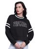 STARTER Women's Starter Black Pittsburgh Penguins Power Play Cropped Pullover Sweatshirt  - 1