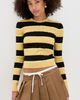 State & Lake State & Lake Cable Knit Pullover Khaki/Black/White - 2