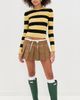 State & Lake State & Lake Cable Knit Pullover Khaki/Black/White - 5