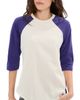 State & Lake State & Lake Clayton Raglan Baseball Tee Cream/Cobalt - 1